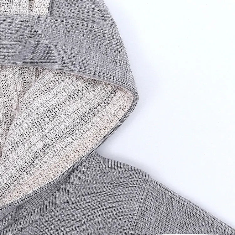 Baby Romper 3–18M, Cartoon Hooded Long Sleeve Jumpsuit