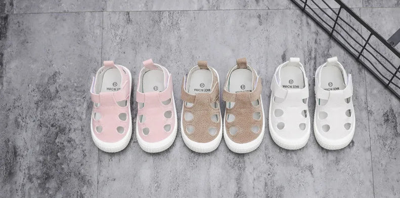 Kids’ Half Sandals – Soft, Breathable Summer Shoes