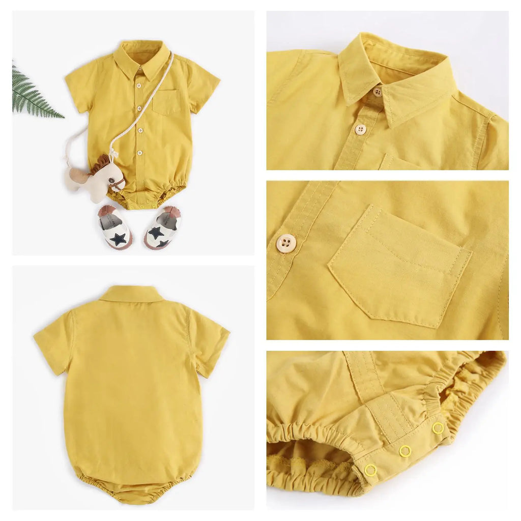 Newborn Boy Summer Bodysuit