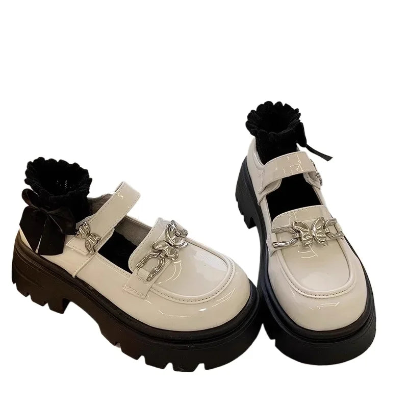 Girls’ Autumn Leather Shoes – Soft, Comfortable, Non-Slip