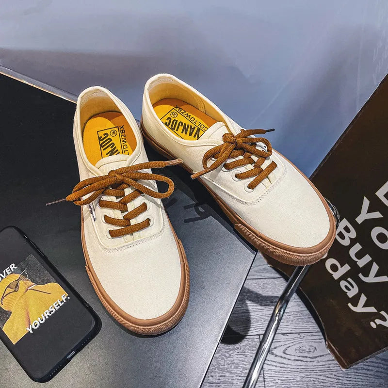 Kids Spring/Autumn Canvas Sneakers – Colorful Soft-Soled Shoes
