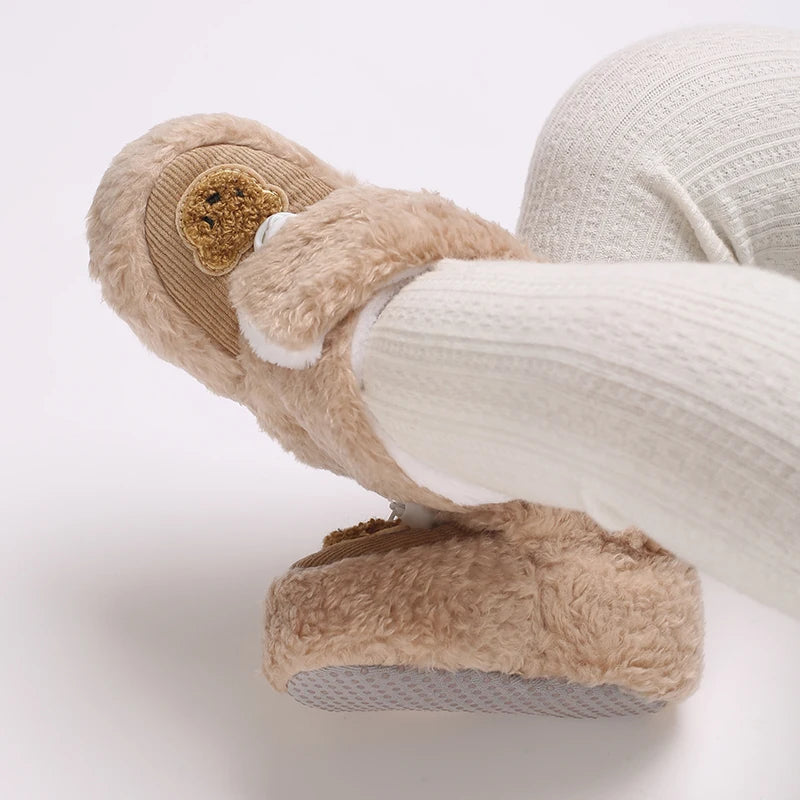 0-18M Apricot New Soft Winter Boots
