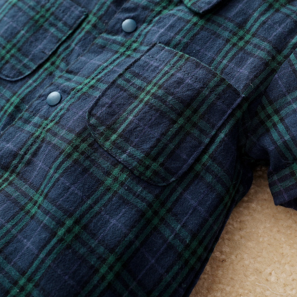 Baby Boy Plaid Gentleman Romper (0-18M)