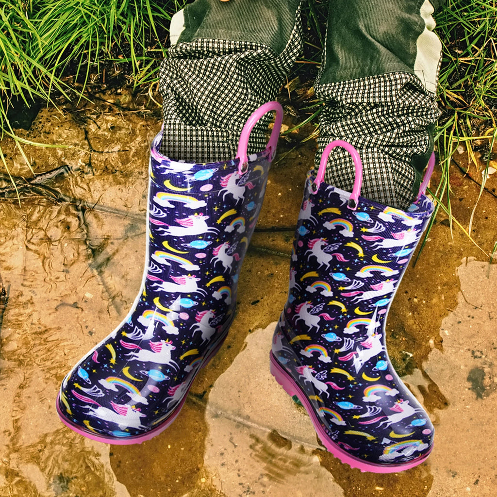 Kids Waterproof Rain Boots – Non-Slip Outdoor Rubber Shoes