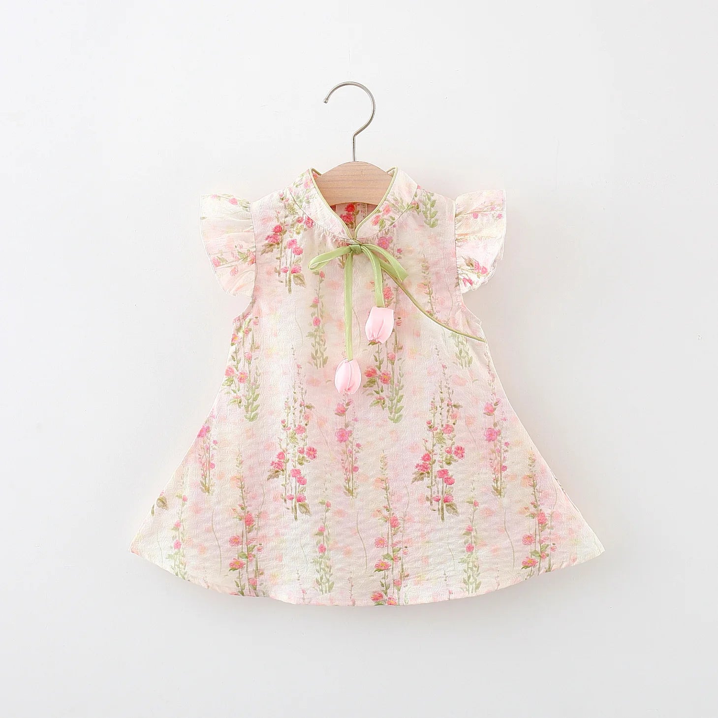 Cute Baby Girl Chinese Style Dress – Summer (0–2Y)