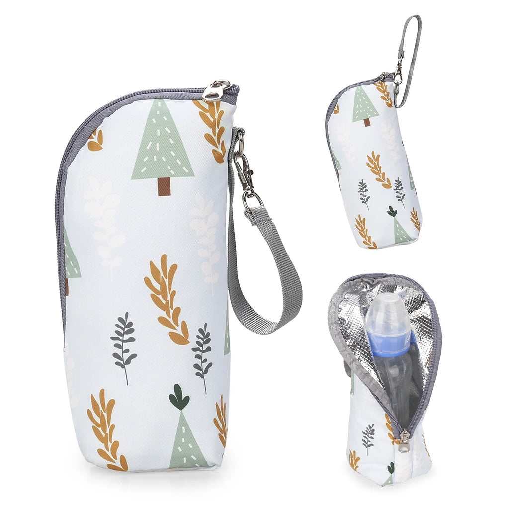 Portable Baby Feeding Bottle Bag – Aluminum Insulation, Stroller Hanging
