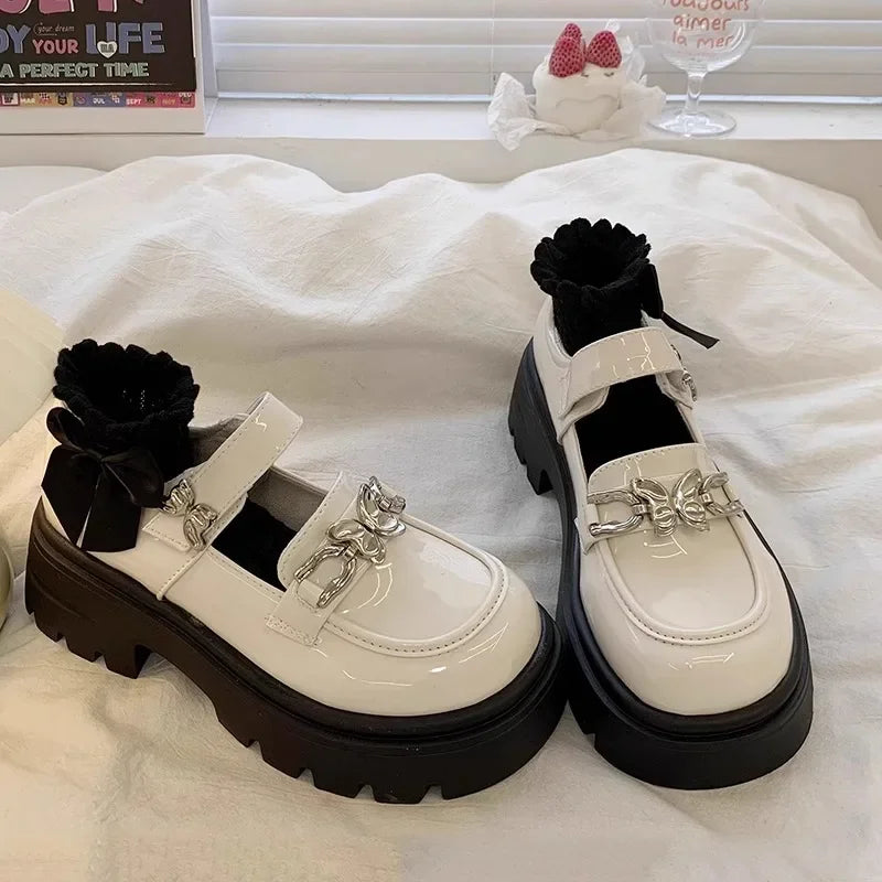 Girls’ Autumn Leather Shoes – Soft, Comfortable, Non-Slip