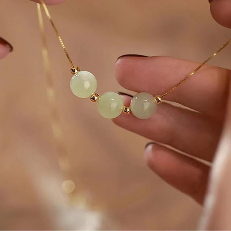 Natural Hotan Jasper Lucky beads