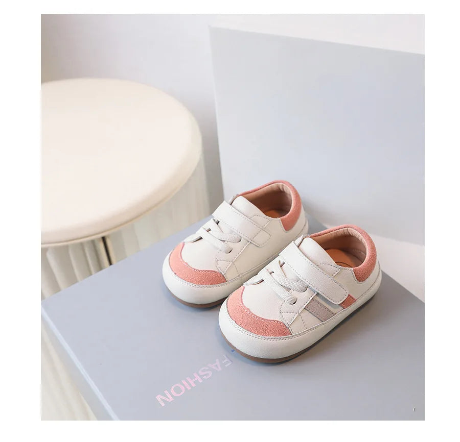 Soft Leather Baby Sneakers 0-3 Years