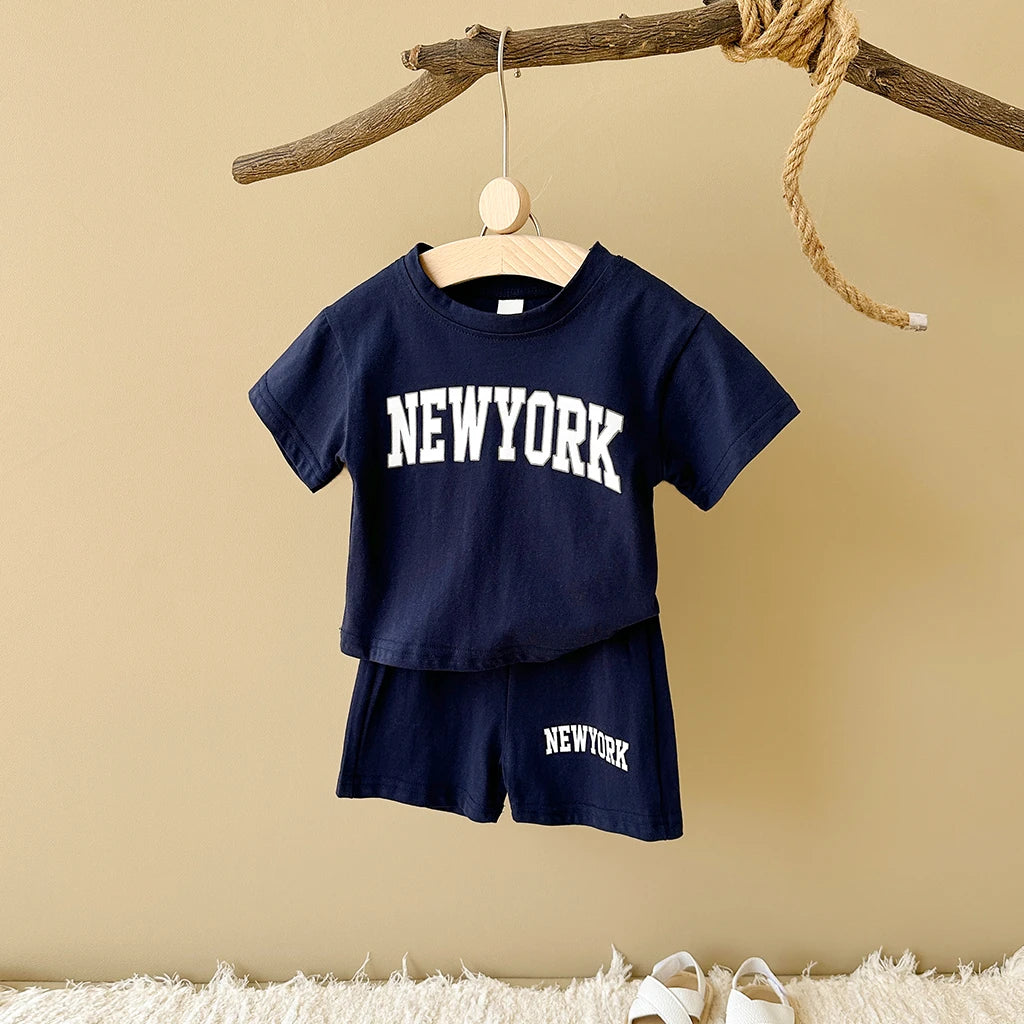 T-shirt & shorts Girls Sports Set 2Pcs Infant Outfit Set