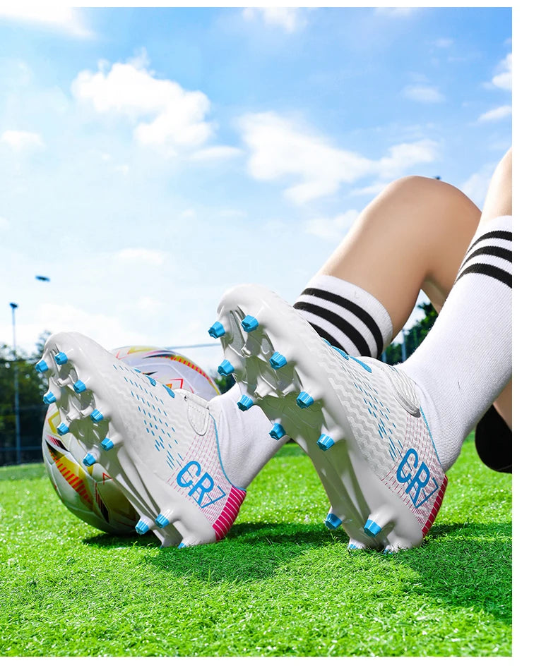 Kids’ Soccer Cleats – Hook & Loop Football Shoes
