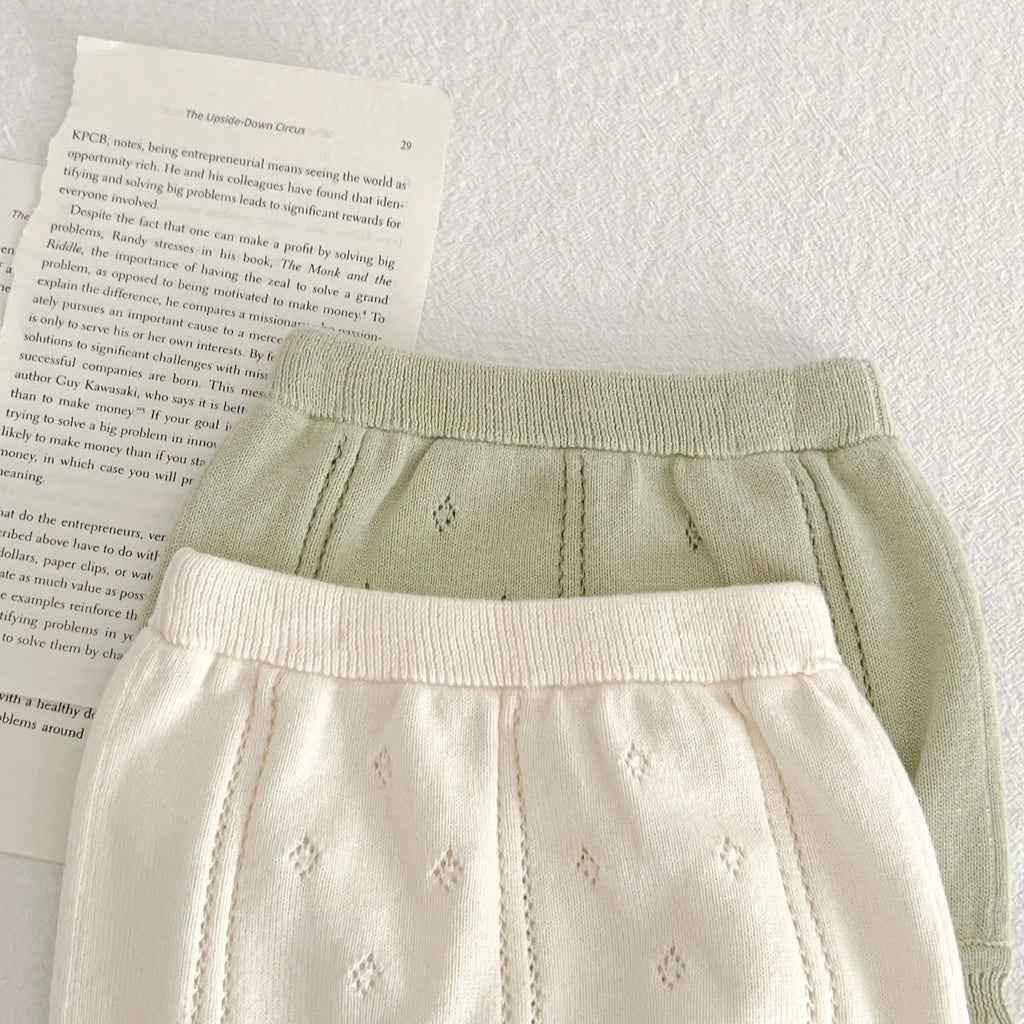 Baby Girl Knit Tee & Shorts Set – Summer (0–2Y)