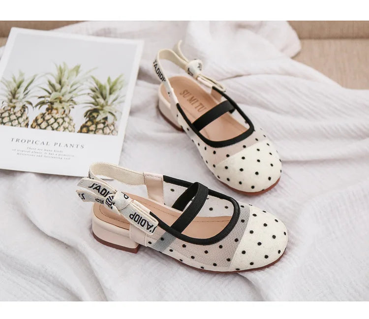Girls’ Leather Dance Shoes