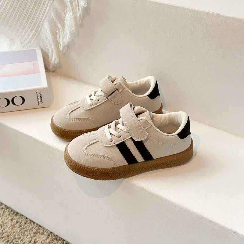 Kids PU Leather Sneakers