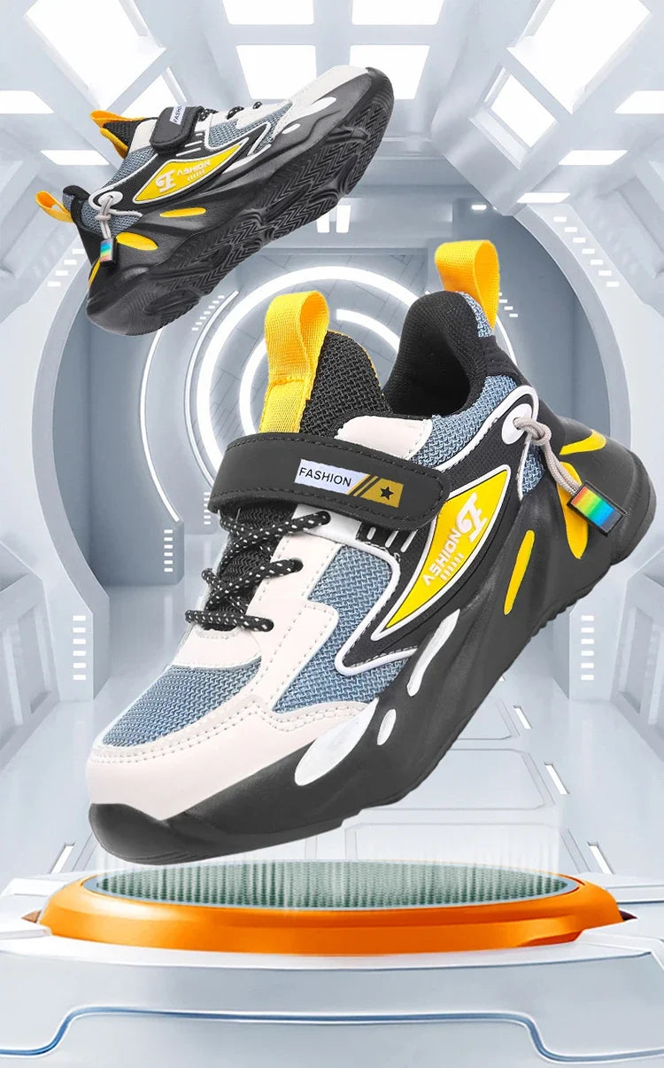 Kids’ Mesh Sneakers – Breathable, Non-Slip Running Shoes