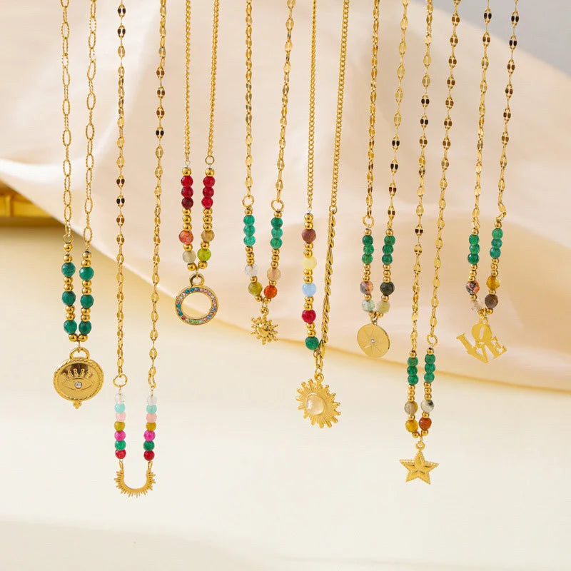 New Trend Natural Stone Necklace