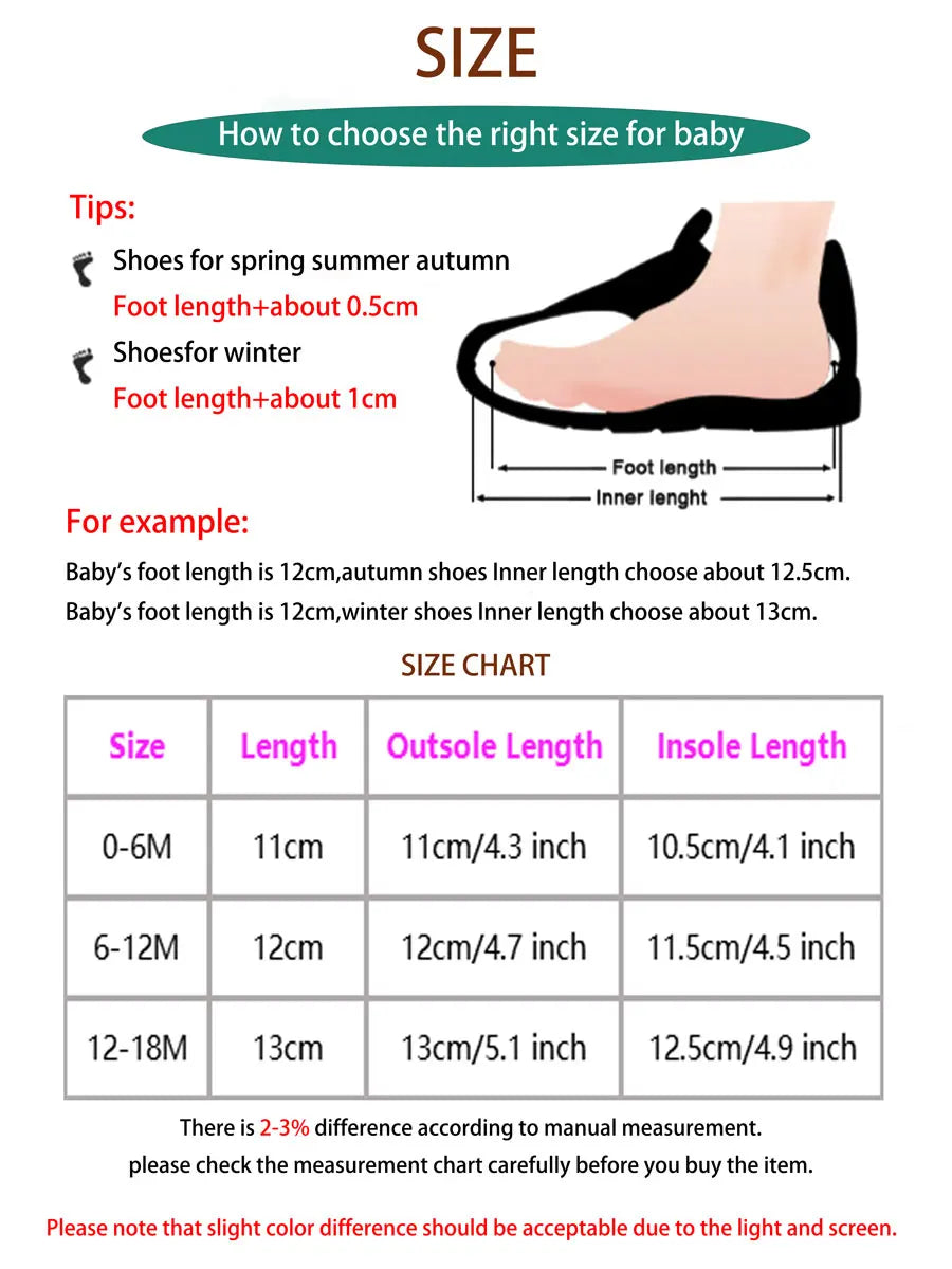 Baby Girls First-Step Shoes (0–18M) – Soft Sole Dress Shoes with Bow & Heart