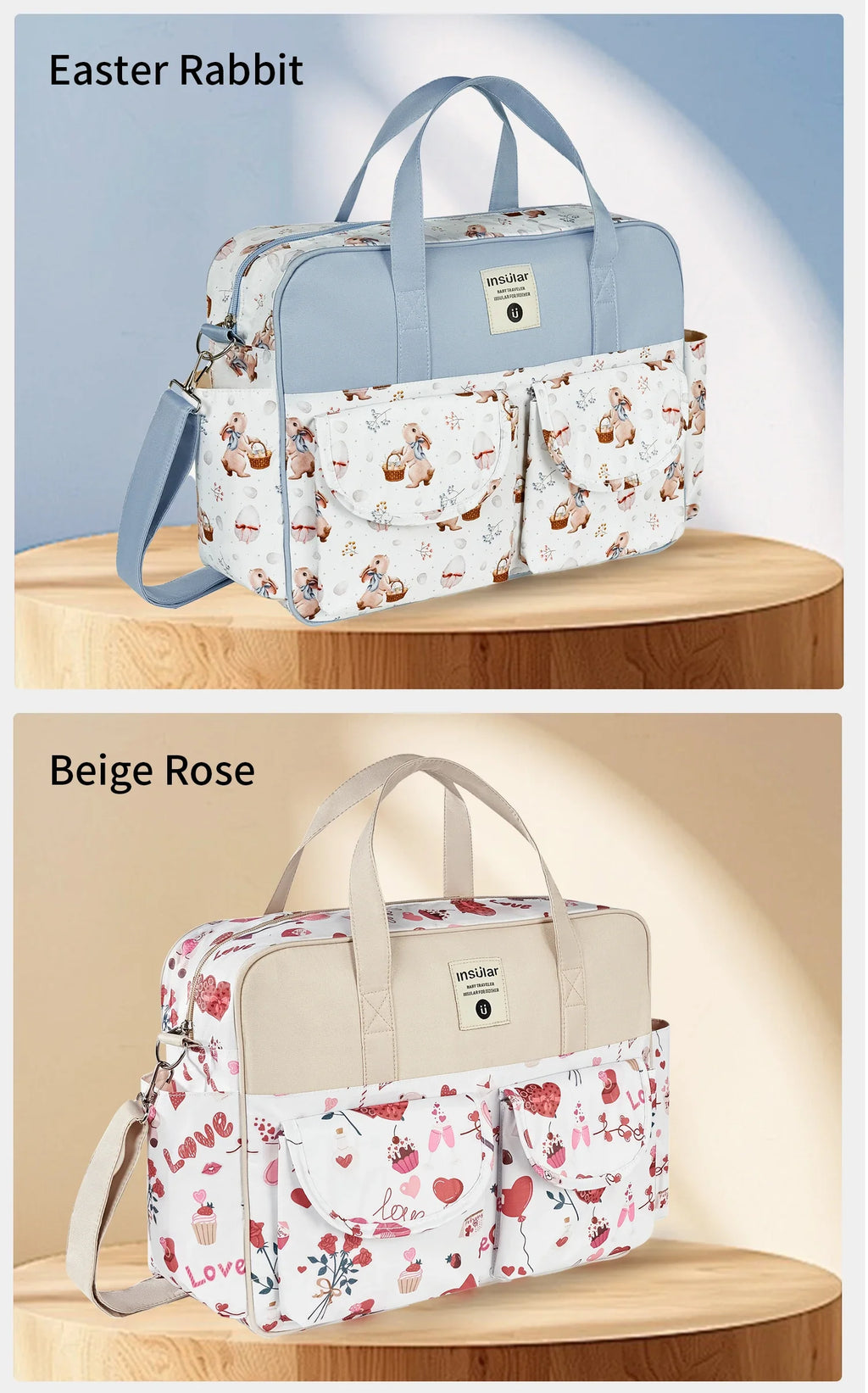 New Mummy Bag – Small Size, Lightweight, Waterproof, Multi-Functional Baby Diaper Crossbody Bag