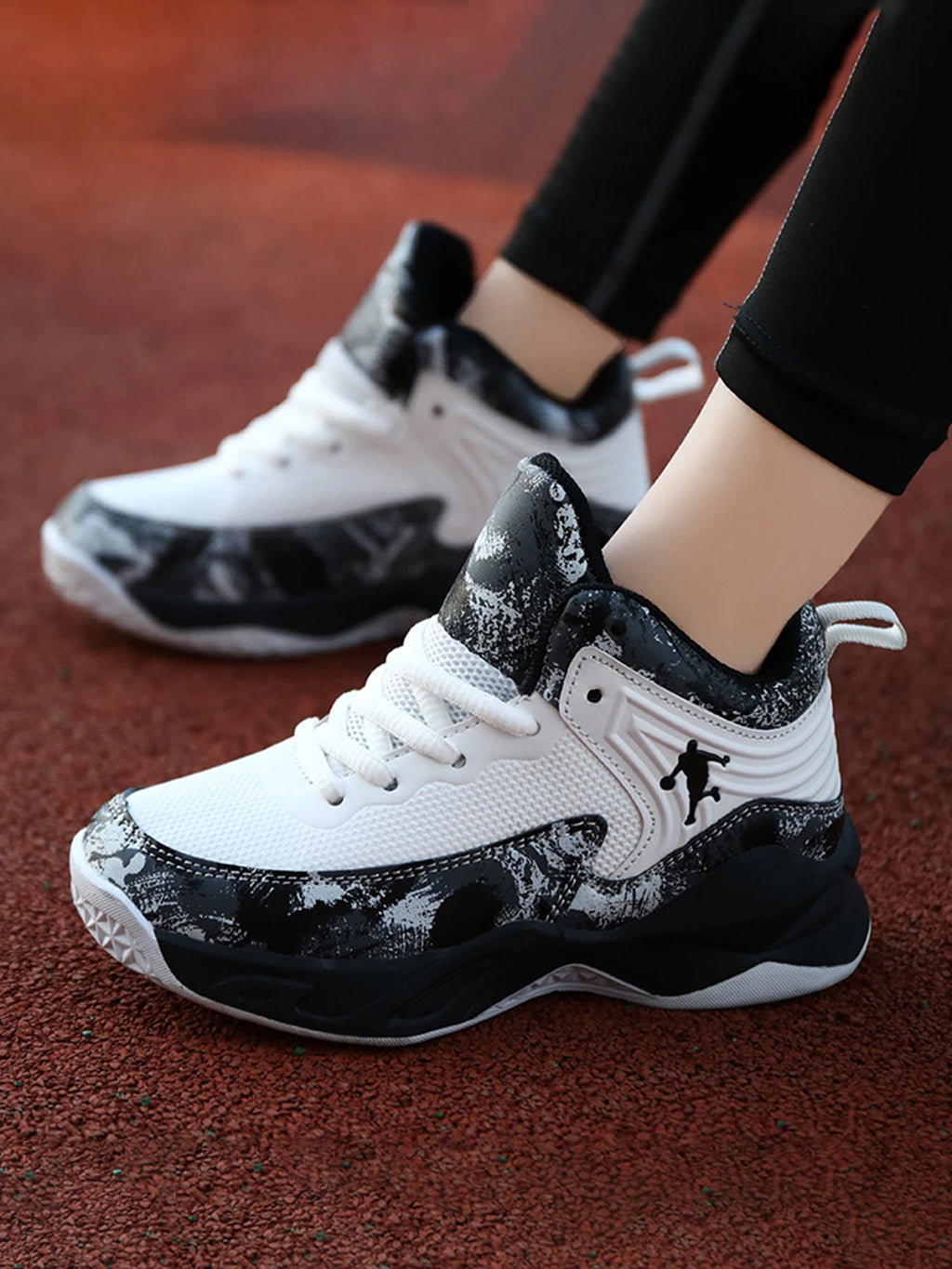 Kids 2025 Basketball Sneakers – Thick Sole Non-Slip Sports Shoes