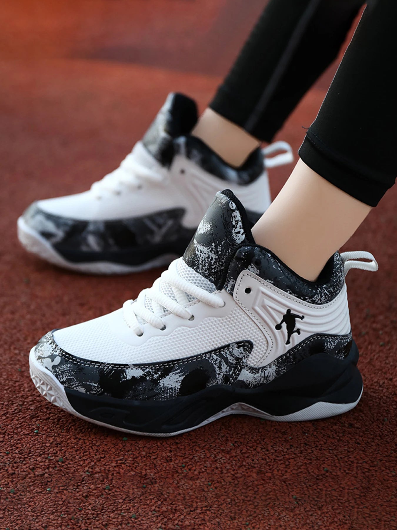 Kids 2025 Basketball Sneakers – Thick Sole Non-Slip Sports Shoes