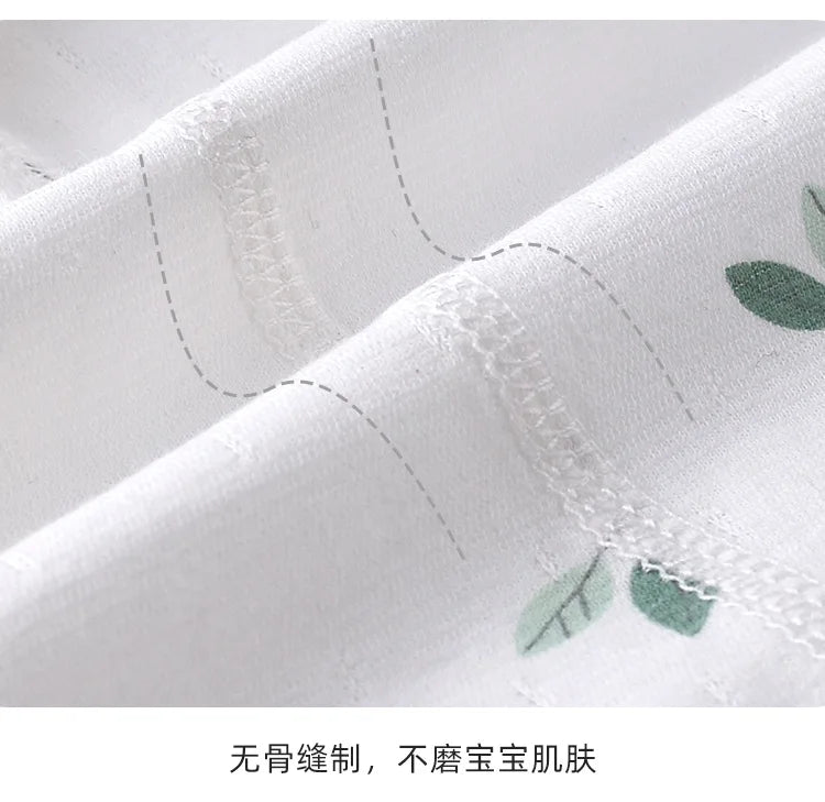 Cute Newborn Baby Short Sleeved Triangle Jumpsuit
