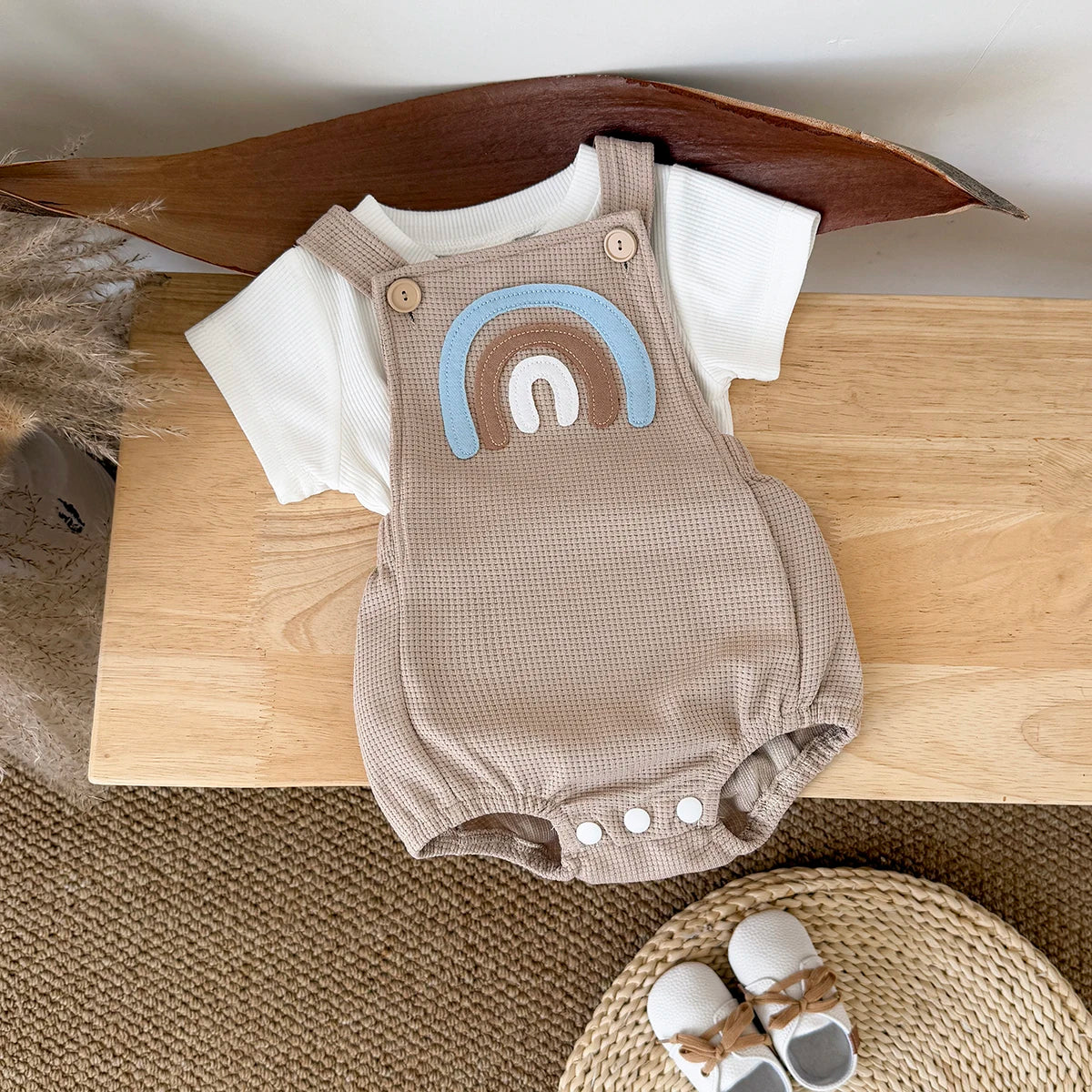 2PCS Baby Summer Set – Romper & T-shirt