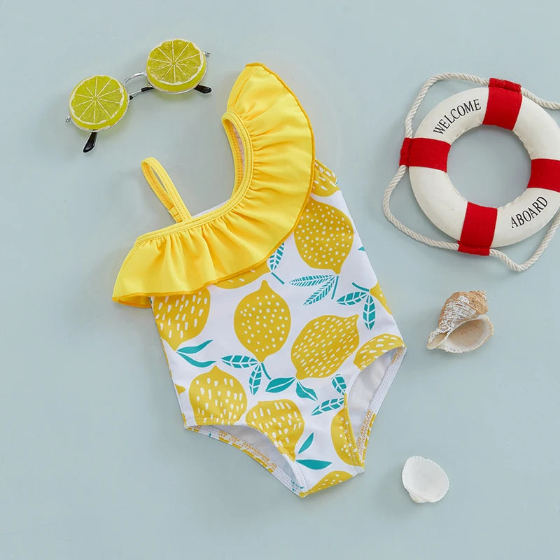 1-6Years Girls Summer Swimsuit