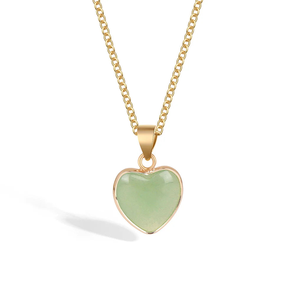 1Pc Heart Shaped Pendant Natural Tiger