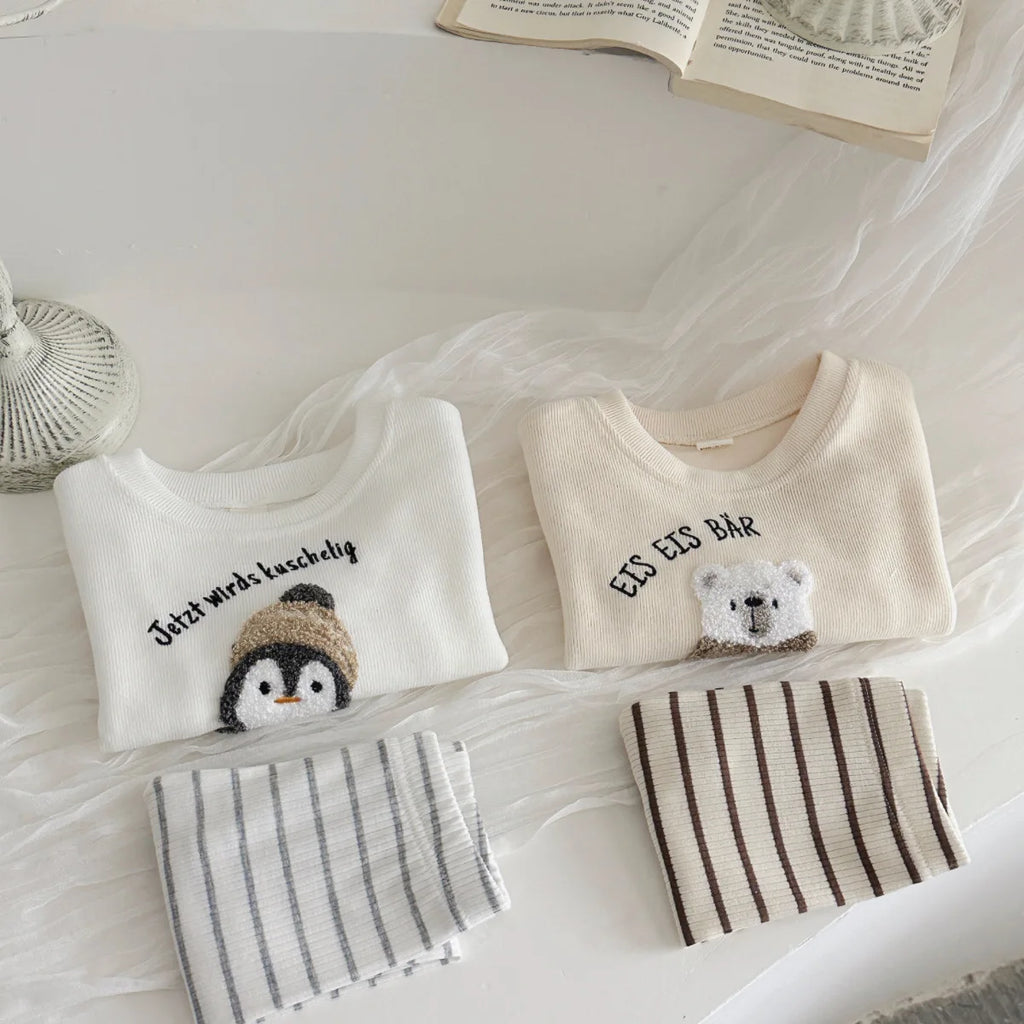 Newborn Baby Girl Spring/Autumn Outfit, 2PCS Toddler Set