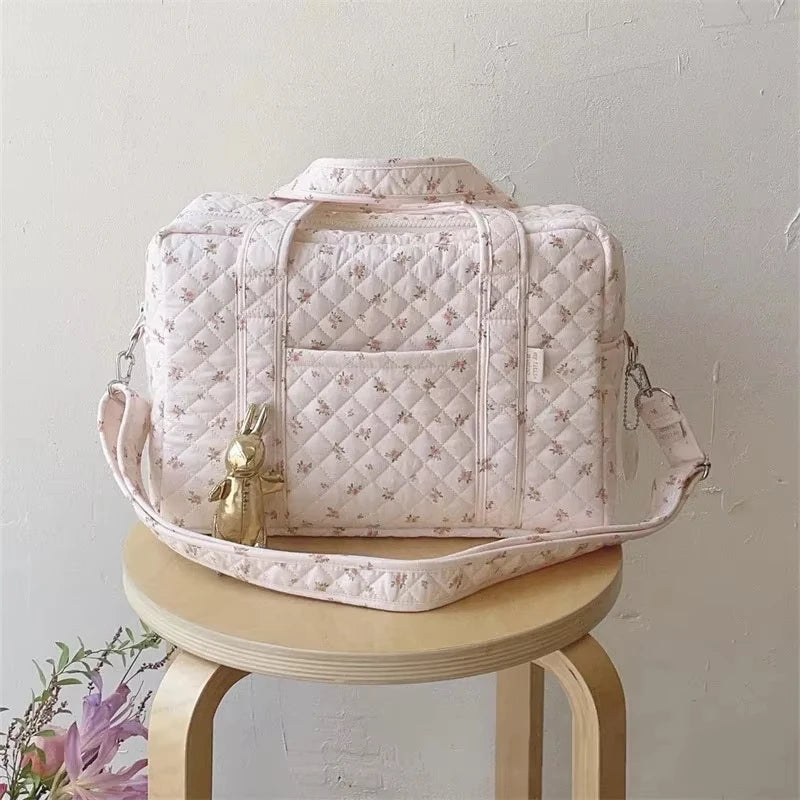 New Embroidered Mom Bag – Large Capacity, Lightweight, Multi-Functional Handbag