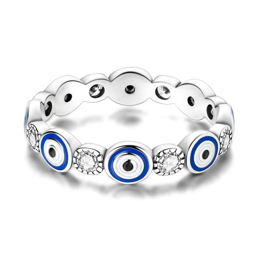 925 Sterling Silver Blue Ring