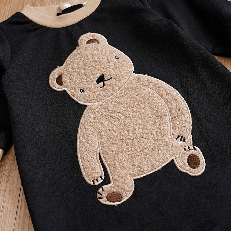 Baby Cartoon Teddy Bear Bodysuit