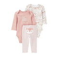 Baby Boy/Girl Animal 3-Piece Outfit – Autumn (0–12M)