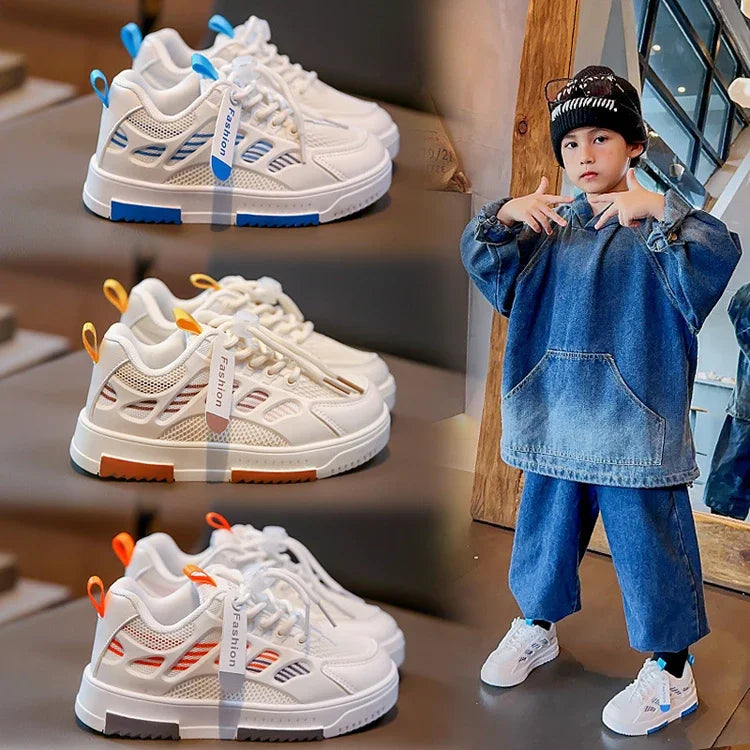 Kids’ Breathable Sneakers – Non-Slip Casual Sport Shoes