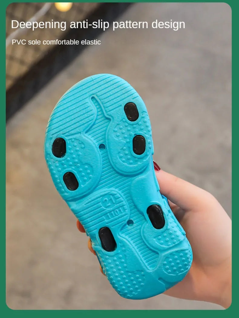 Boys’ Soft Sole Sandals – Anti-Slip Beach Shoes (Ages 1–12)