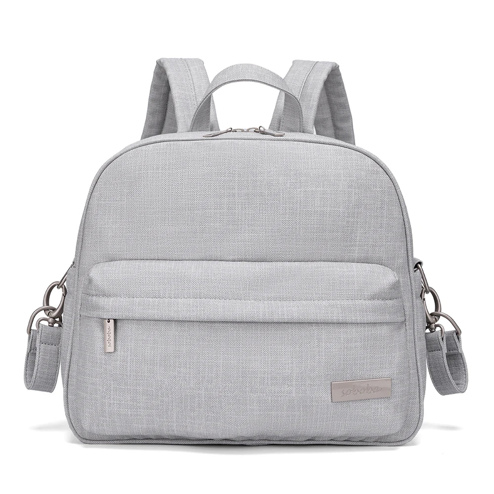 Soboba Stylish Waterproof Diaper Bag – Large Capacity Multi-Functional Backpack with 2 Straps