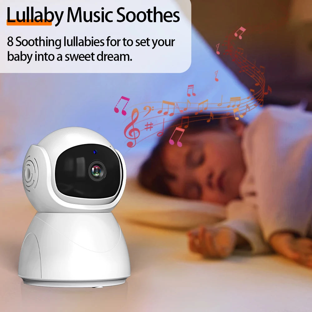 5" 720P HD Baby Monitor – Pan/Tilt, Night Vision & 2-Way Audio