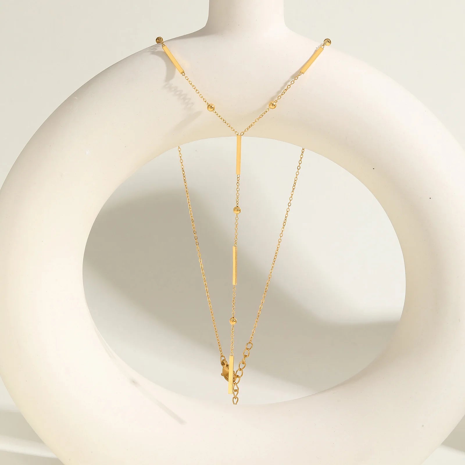 Y Shape Bar Necklace