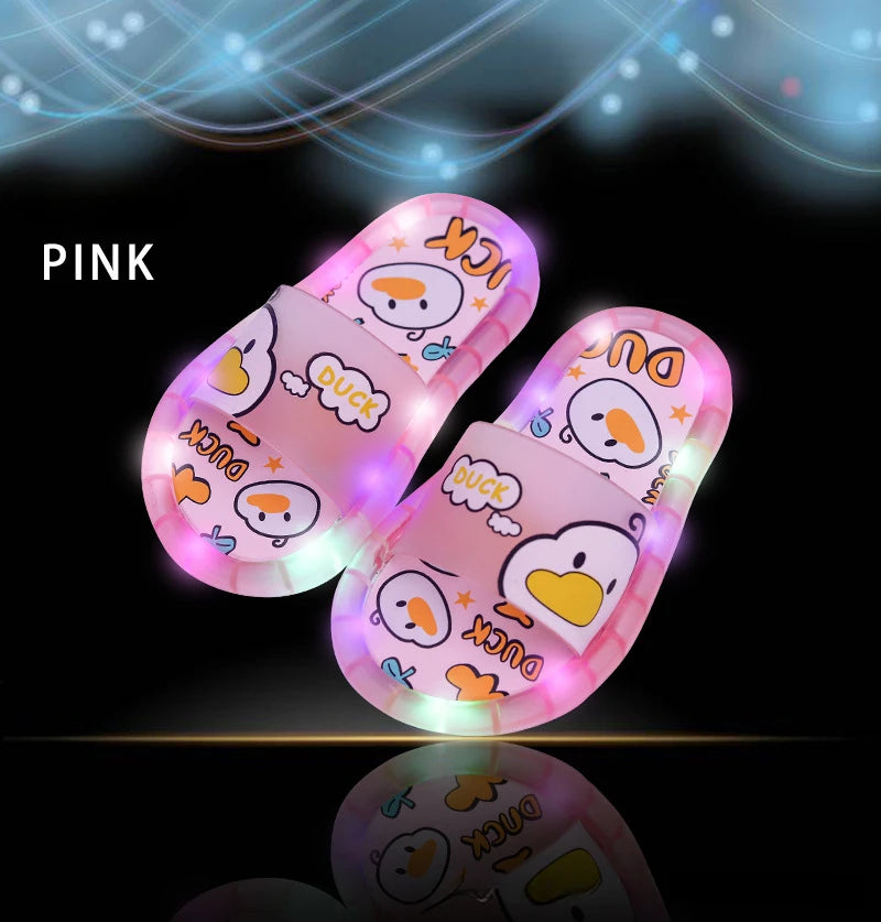 Kids’ Luminous Slippers – Sparkling Light-Up Shoes
