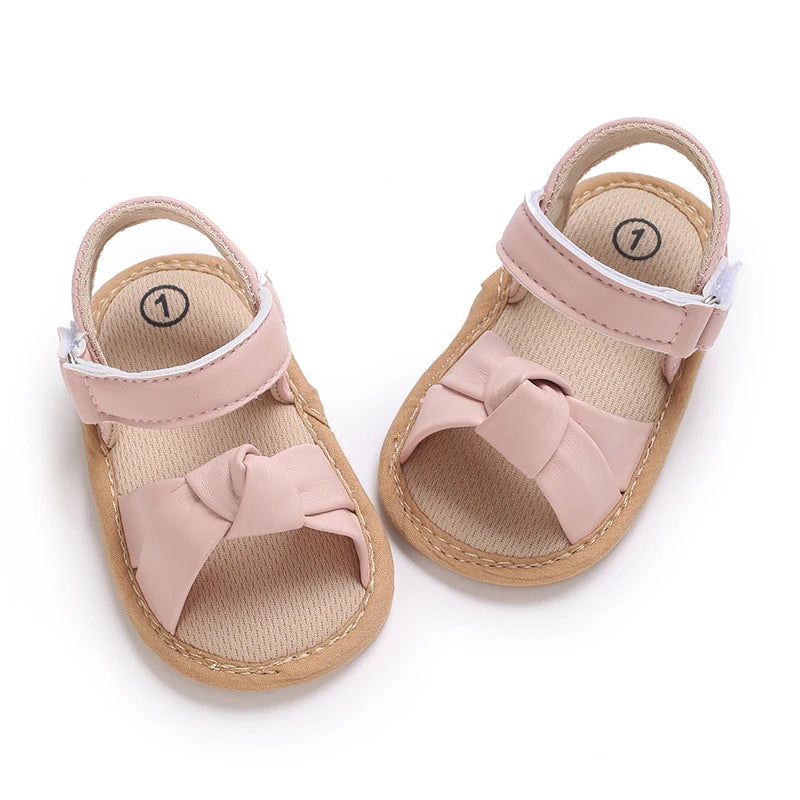 Baby Summer Sandals (0–18M) – Open-Toe Non-Slip Soft Shoes