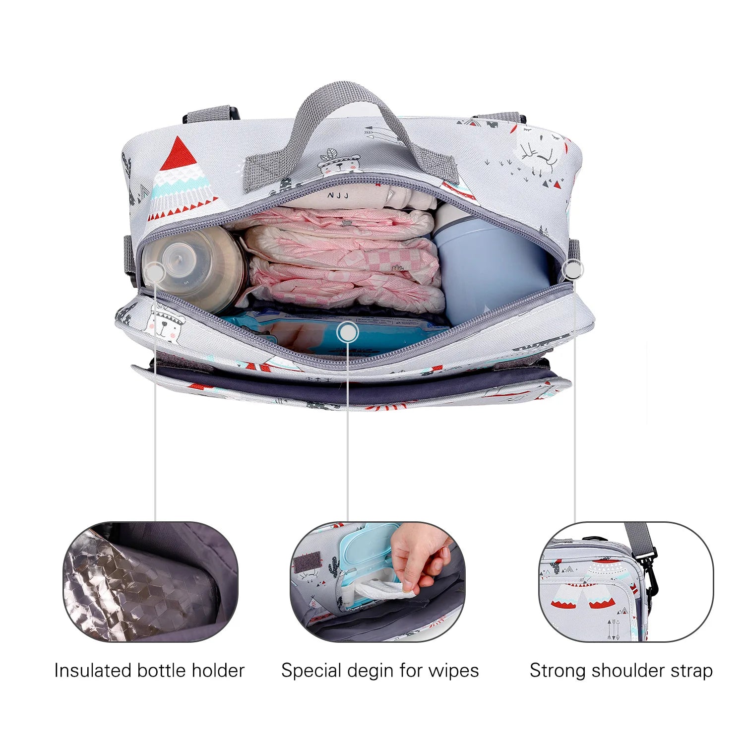 Fashionable Baby Bag – Waterproof & Wet/Dry