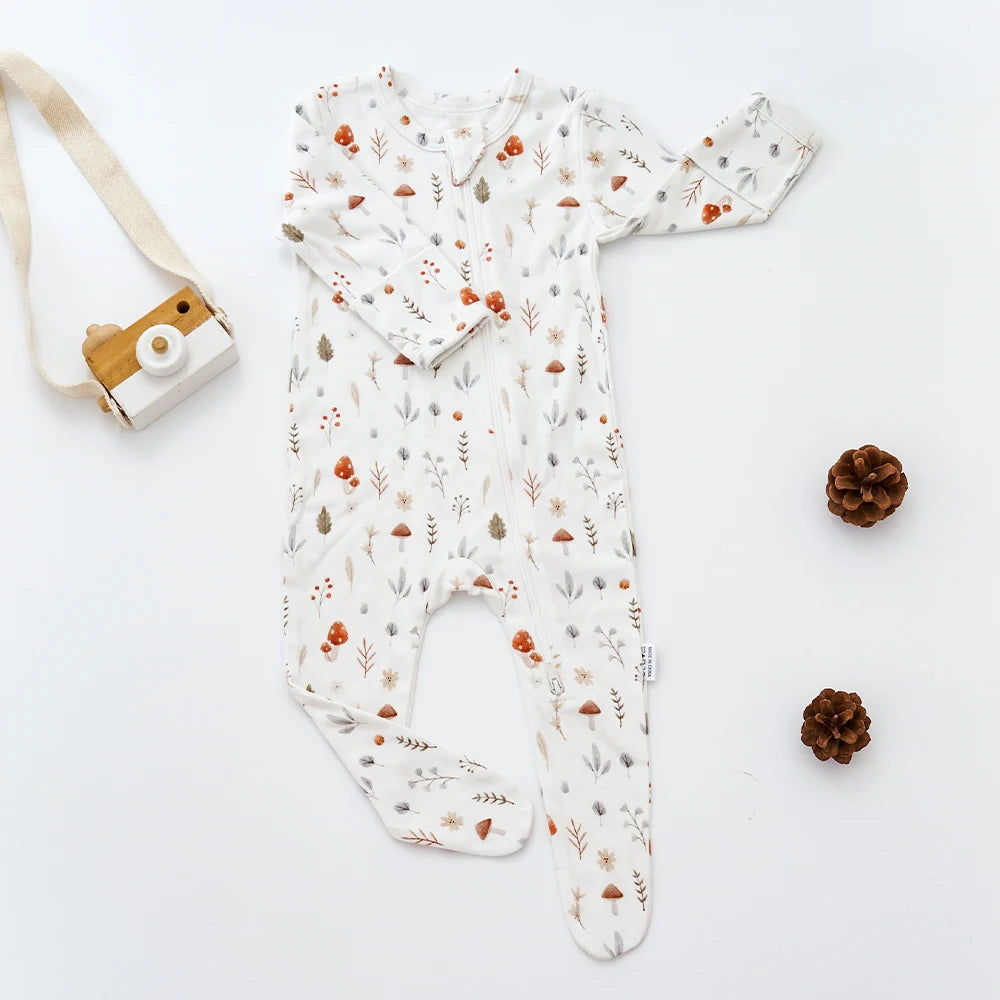 Newborn Boys & Girls Wrapped Foot Jumpsuit
