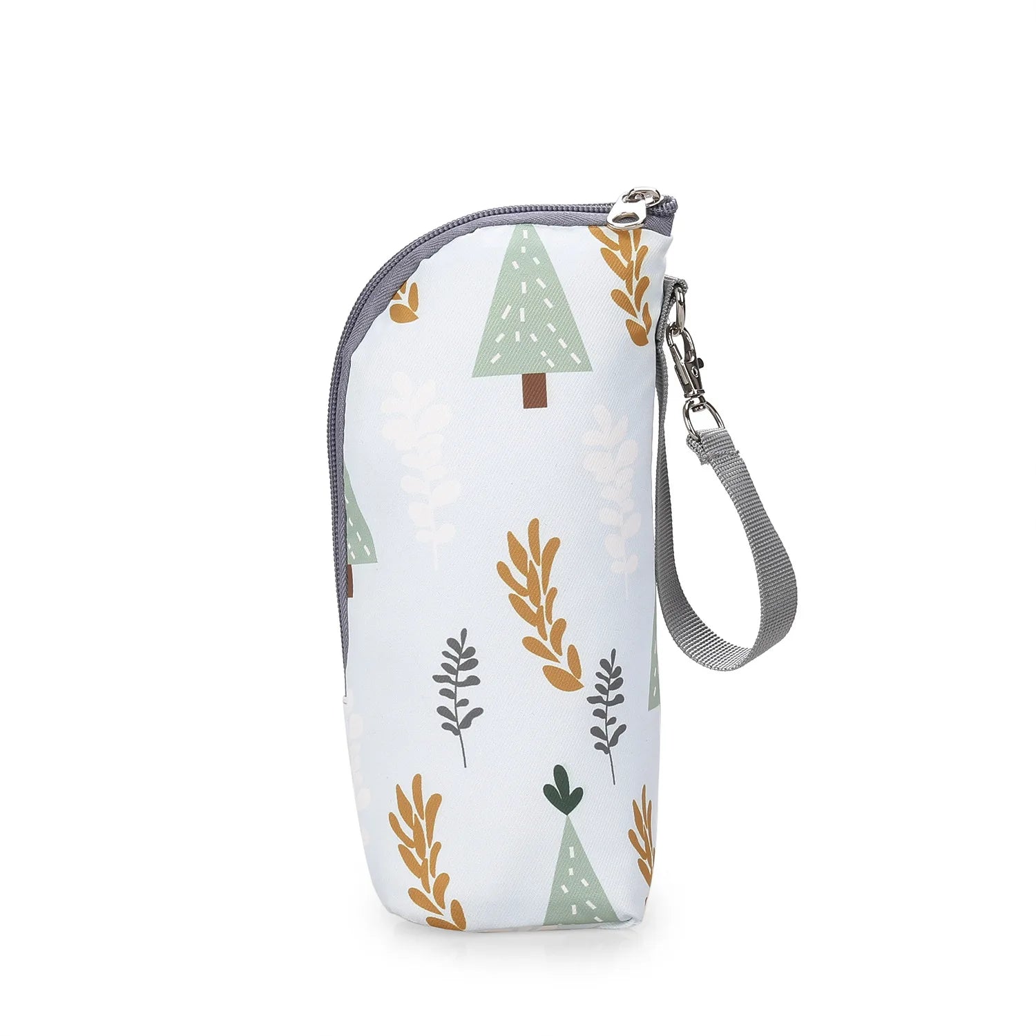 Portable Baby Feeding Bottle Bag – Aluminum Insulation, Stroller Hanging