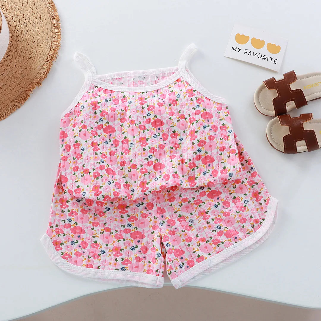Infant Girl Clothes Set, Breathable Cotton