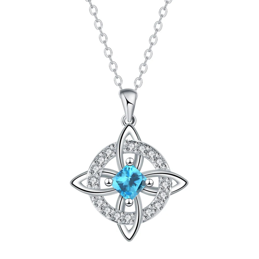 Dainty 5A Birthstone Pendant Necklace