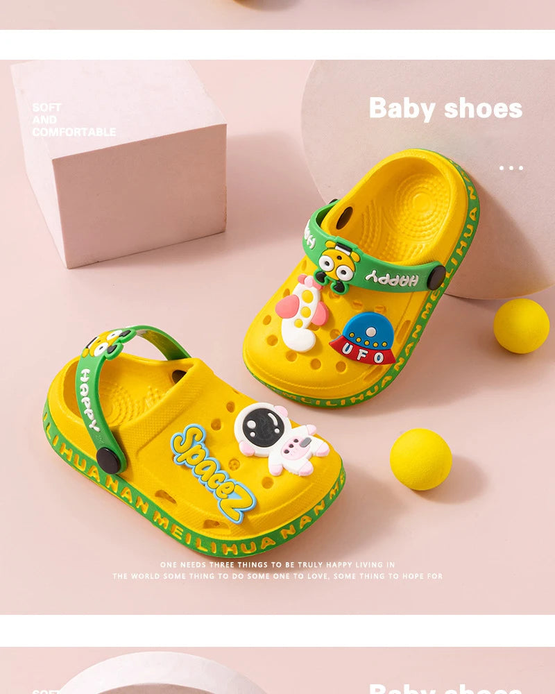 Kids Open-Toe EVA Sandals – Soft Non-Slip Clog Shoes