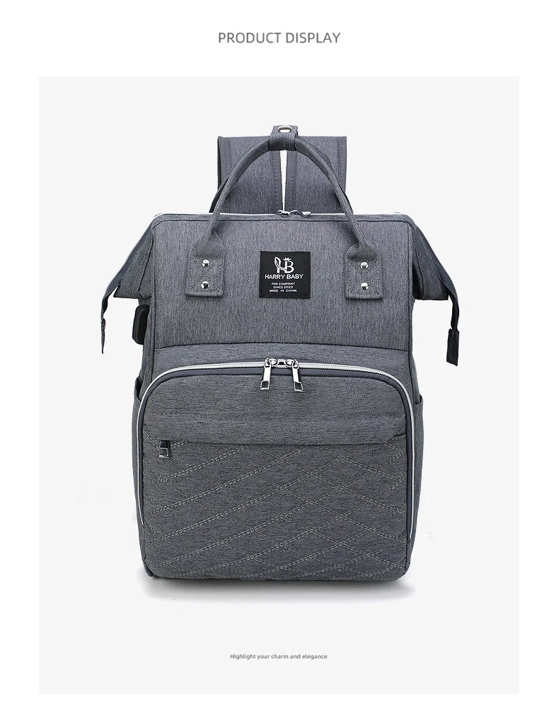 Maternity Diaper Backpack with USB Charging Port