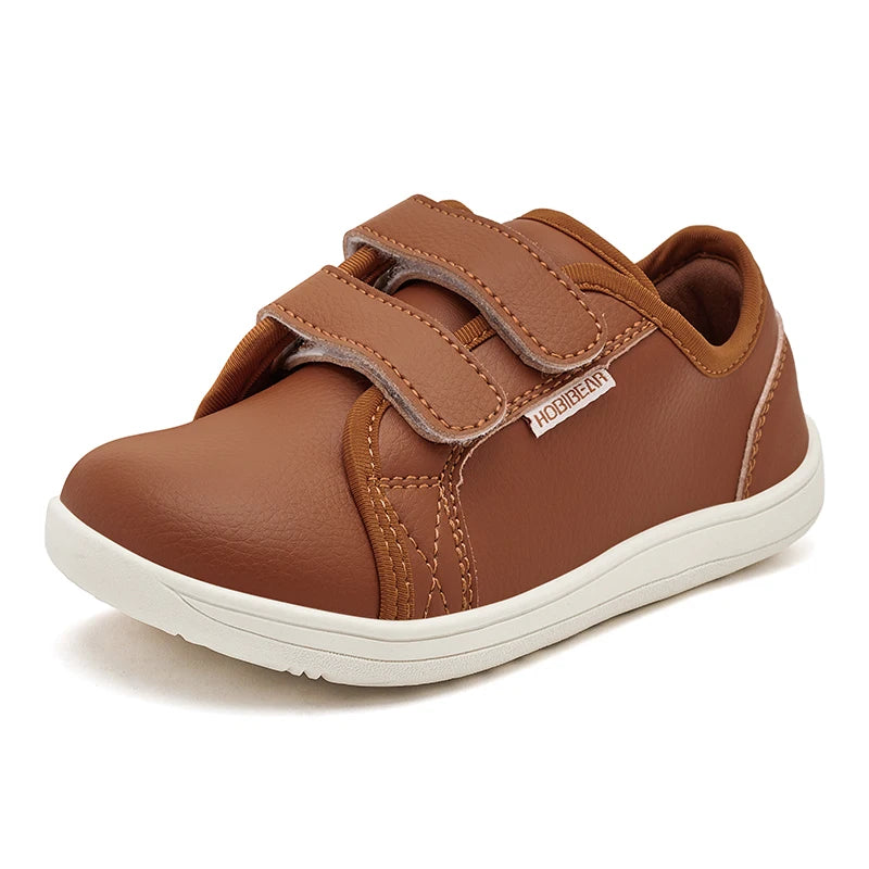 Kids Barefoot Sneakers – Lightweight Wide-Toe Hook & Loop Shoes