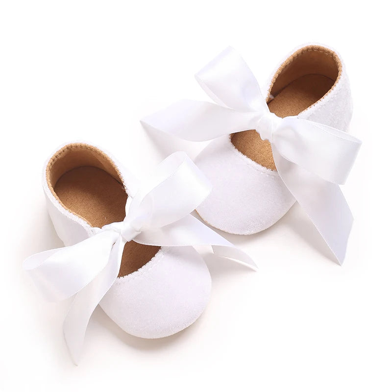 Baby Girls’ First-Step Shoes – Non-Slip Soft Sole Princess Sneakers