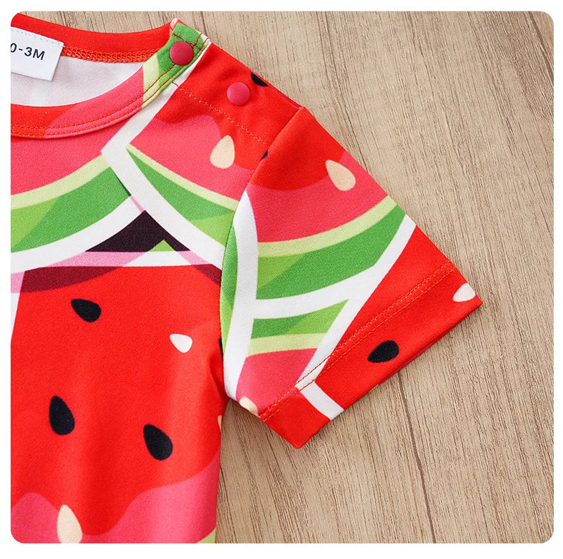 0-18Months Boys and Girls Baby Short-Sleeve Romper